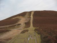 The scar left by illegal off-road use